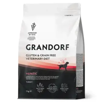 Корм для собак GRANDORF VETERINARY DIET Dog HEPATIC диетический для поддержания функций печени при ХПН 3кг