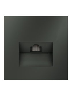 Розетка компьютерная 1-м СП S70 RJ45 кат.6 механизм титан Voltum VLS060106
