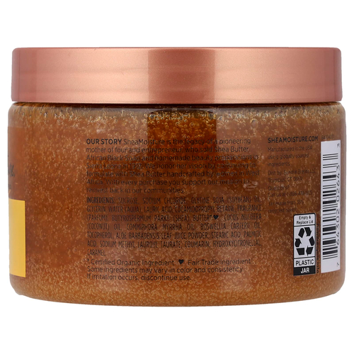 SheaMoisture, скраб с сахаром ши, глубокое увлажнение, необработанное масло ши, 340 г (12 унций)