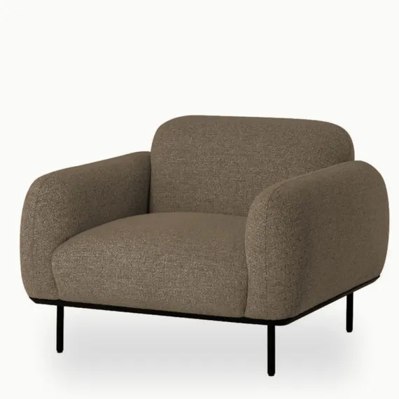 Кресло Blocco, серо-коричневое