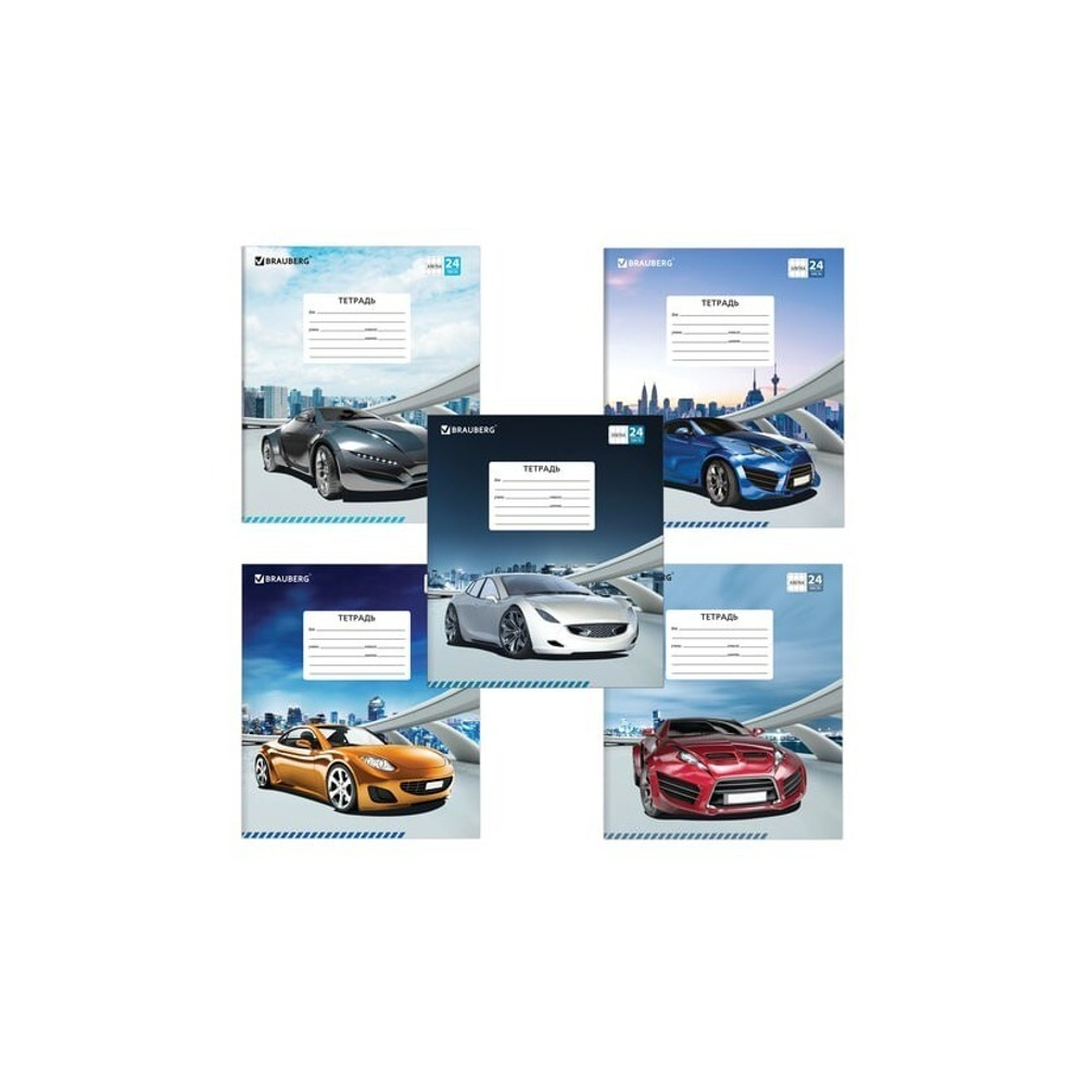 Тетрадь 24 л. кл. BRAUBERG DRIVE CAR 403005