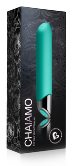 Зеленый перезаряжаемый вибратор Chaiamo - 16 см. (Цвет: зеленый)