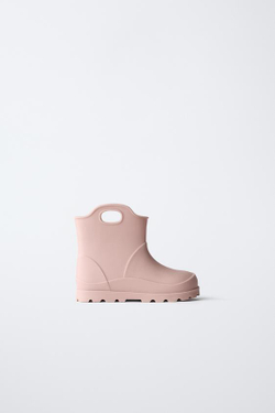 ZARA РЕЗИНОВЫЕ САПОГИ, РОЗОВЫЙ