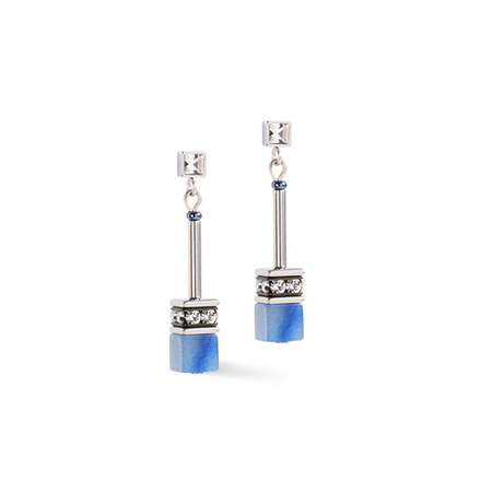 Серьги Coeur de Lion Blue-Silver 3035/21-0717