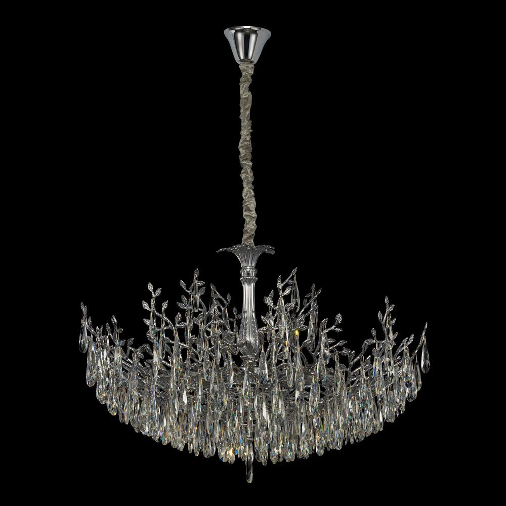 Citilux RITZ CL310121 Люстра хрустальная подвесная Хром