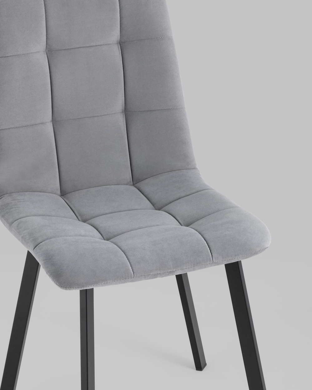 Стул Oliver Square велюр серый