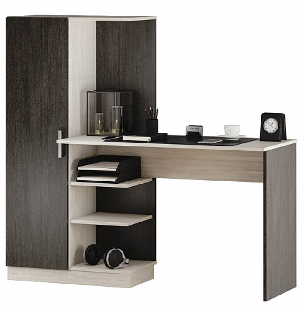 Стол компьютерный Бейсик, венге/лоредо