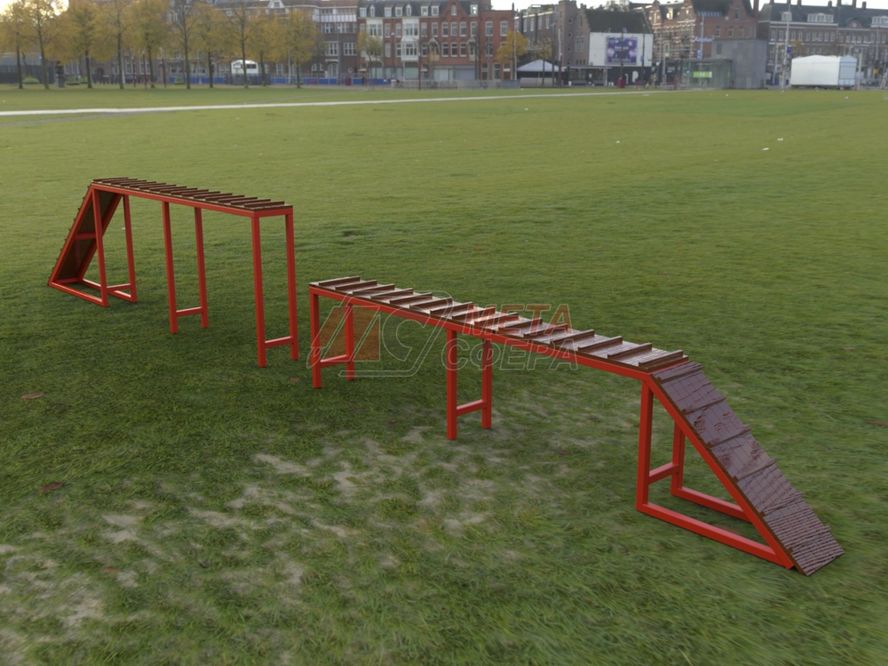 Трамплин разноуровневый для дрессировки собак