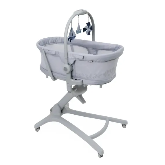 Детская кроватка Chicco овальная, (серый)