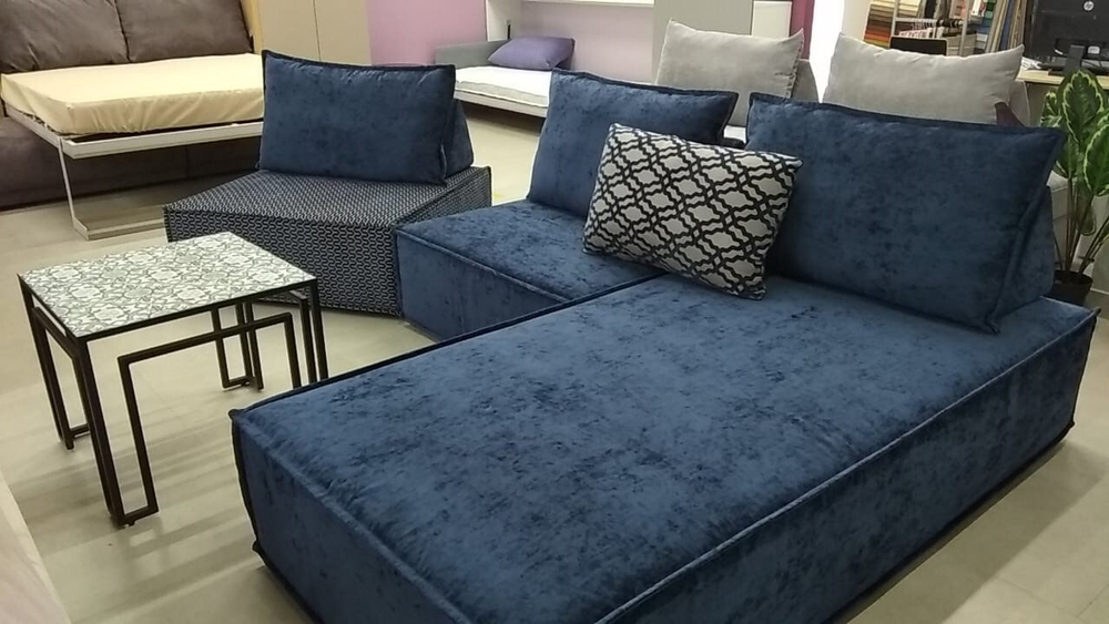 Шенилл Art-Deco indigo (Арт-Деко индиго)