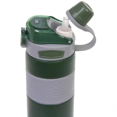 Термос 800мл «Фитнесс», цвет зеленый