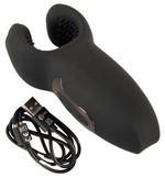 Мужской вибратор-стимулятор Man Wand with Vibration and Moving Wings (Цвет: черный)