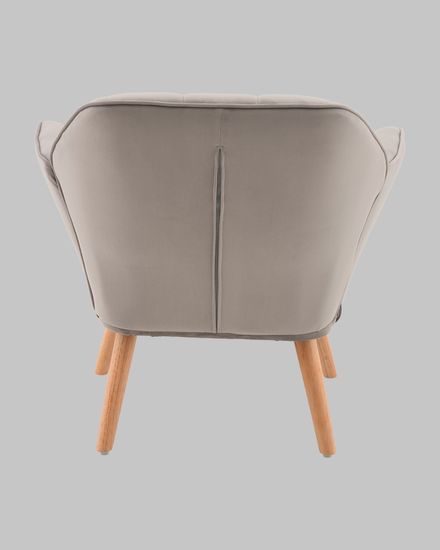 Кресло Руди серебристый