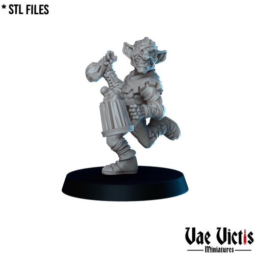 Гоблин Вор Ассасин Разбойник Плут Бандит миниатюра для dnd, днд, pathfinder, фентези, Настольная игра, НРИ, Варгейм, РПГ