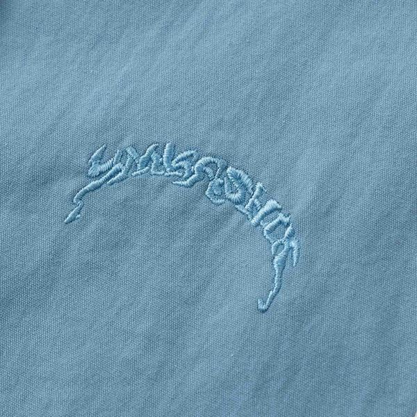 Сорочка Puff светло-серая/синяя - фото 5