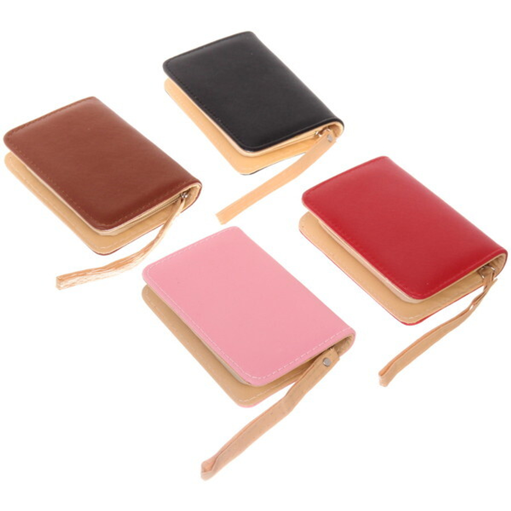 Кошелек женский «Egoistka», 3 кармана, цвет черный, коричневый, красный и пудровый, 13*9*3см