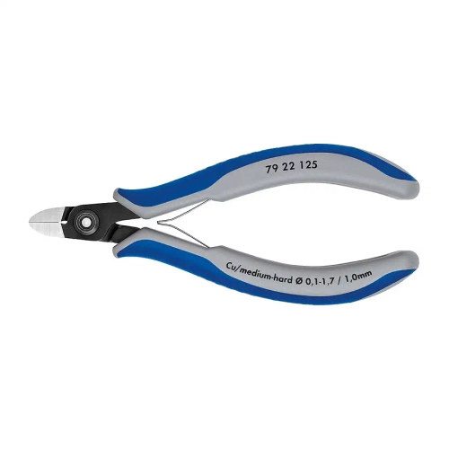 Прецизионные кусачки боковые для электроники чернёные 125 мм Knipex 79 22 125