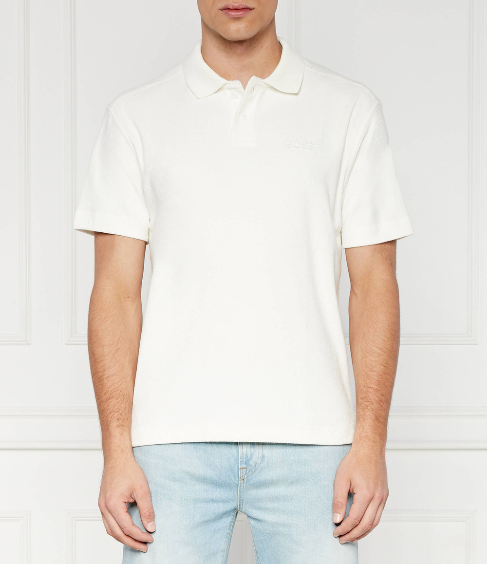 Поло Pe_Towel BOSS ORANGE - экрю(50511083)