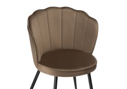 Стул на металлокаркасе Coral сappuccino / black