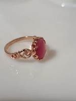 Кольцо серебряное со вставкой кошачий глаз