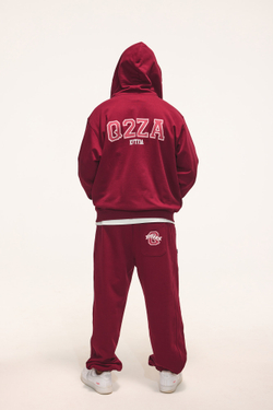 Джоггеры Q2ZA People oversize (бордо)