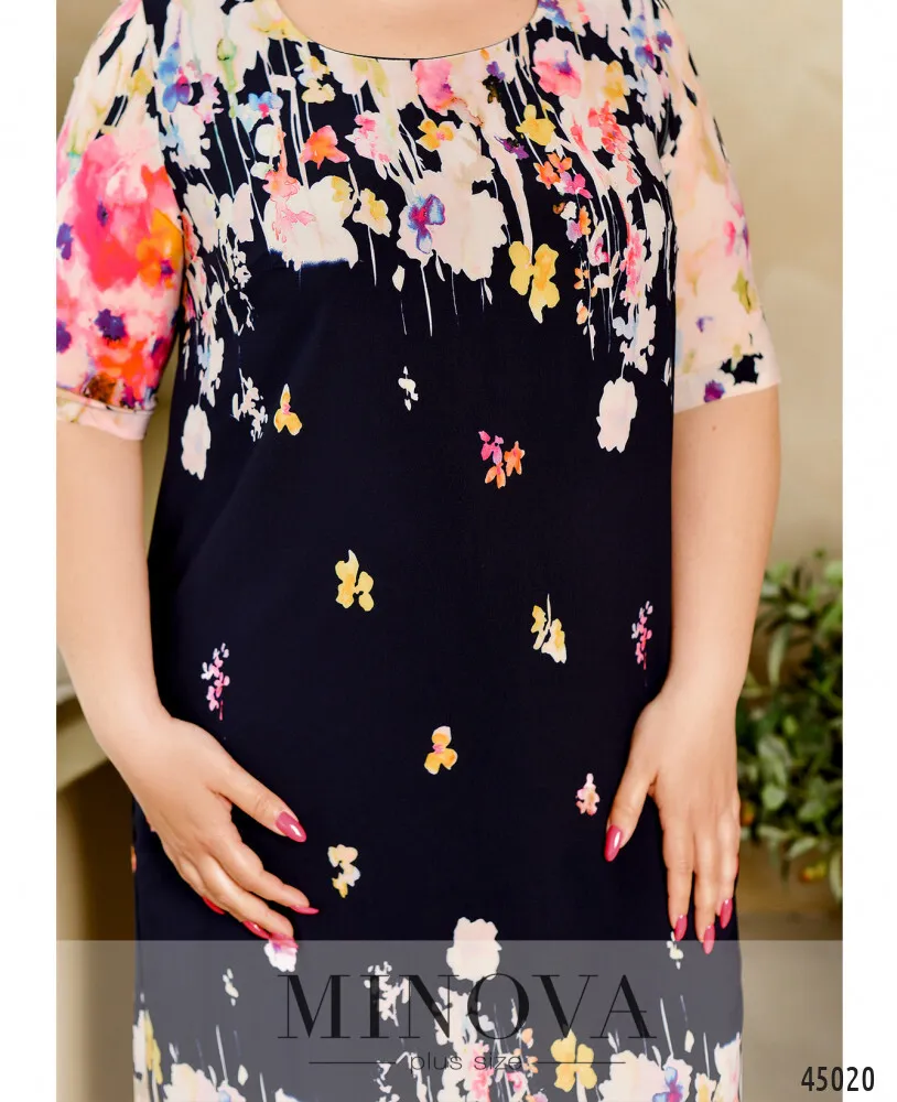 Платье 21-11-синий-купон Minova