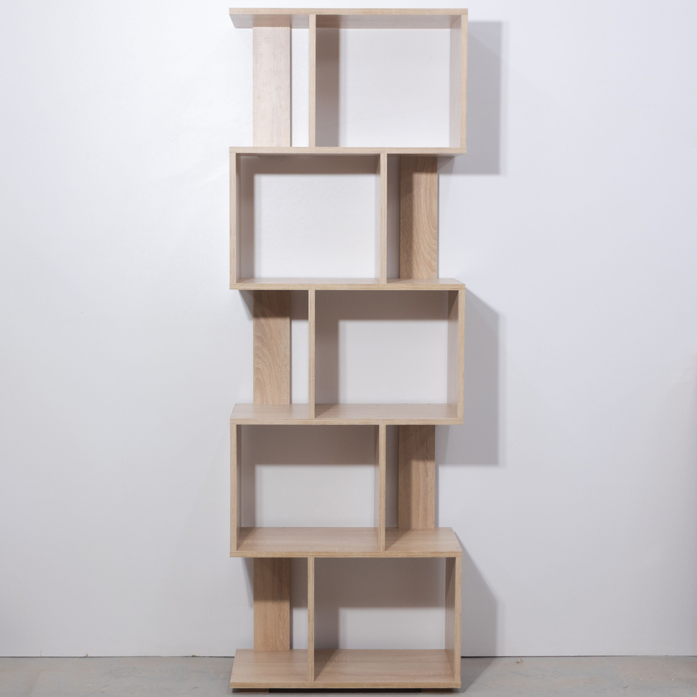 Стеллаж, 60х30х177, Фаллет, напольный, для игрушек и книг, в прихожую и ванну, дуб сонома, Dipriz