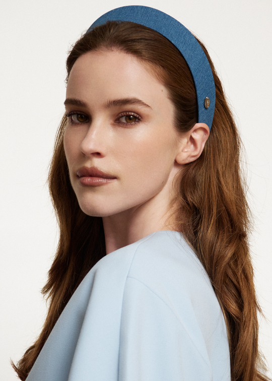 Кокошник XS из синей джинсы