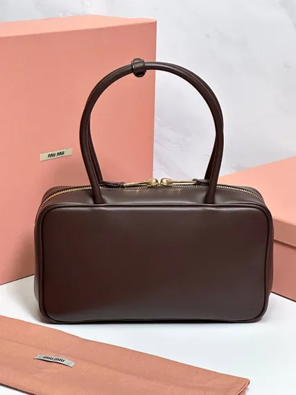 Сумка MIUMIU Beau Тёмно-коричневая