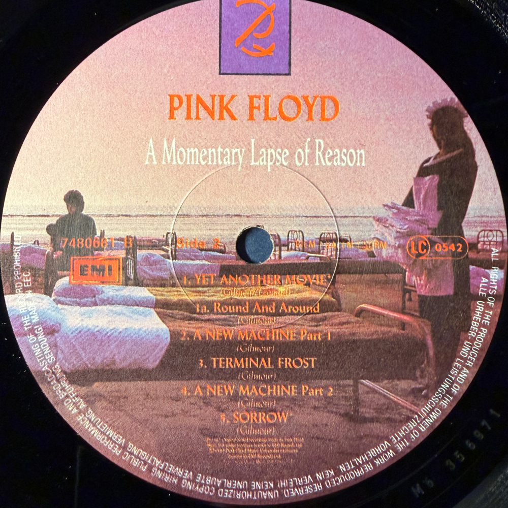 Pink Floyd - A Momentary Lapse Of Reason (Европа 1987г.)