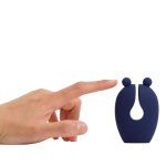 Синий компактный аккумуляторный клиторальный вибростимулятор 5,9см Sose Eden ED00101