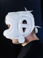 Шлем боксерский LEADERS LS WH с бамперной защитой (белый)