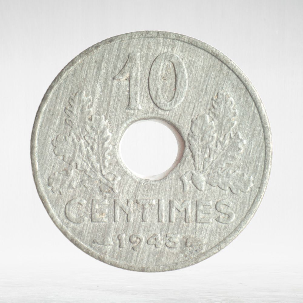 France, 10 Centimes 1943 - Vichy French State, F