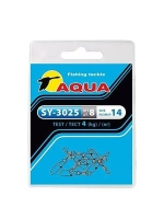 Карабин с вертлюгом для рыбалки SY-3025 №02 (упк. 8 шт.)