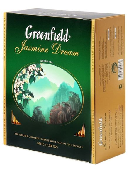 Чай зеленый Greenfield Jasmine Dream в пакетиках 100 шт