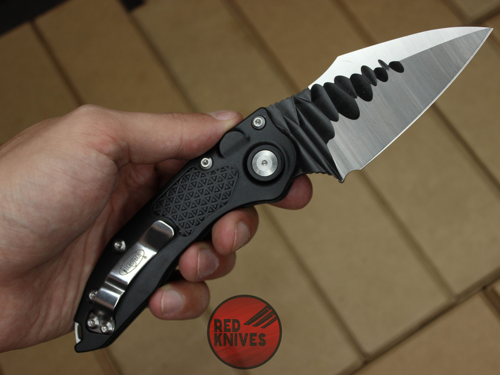 Нож Microtech Stitch Black / BLK A+++ алюминиевая рукоять 169-1ODBK