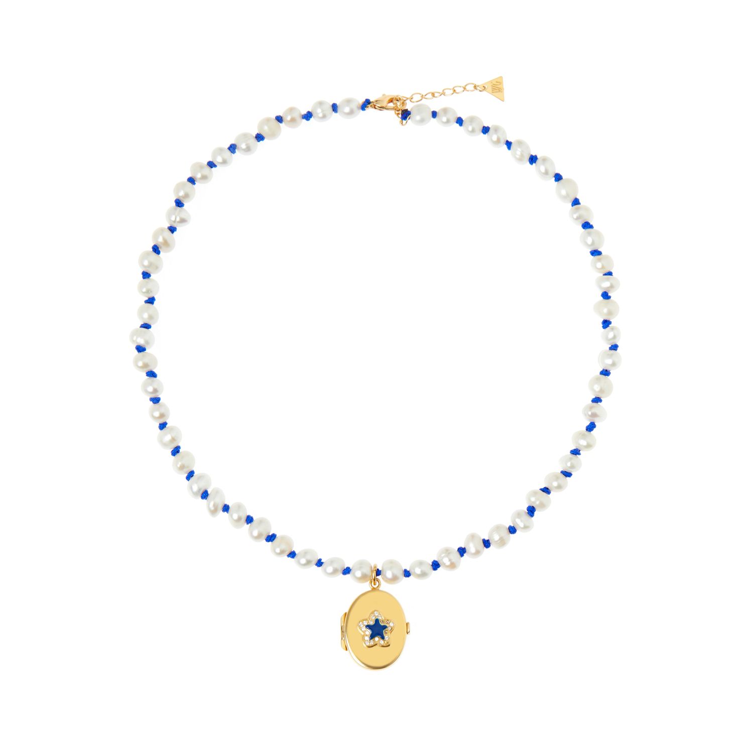 Колье Stardust Locket Knitted Necklace – Blue
