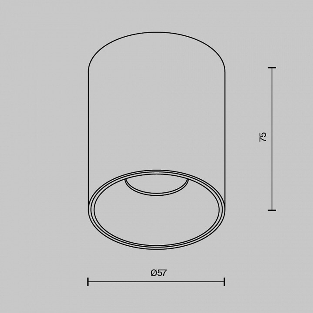 Накладной светильник Maytoni Alfa LED C064CL-8W3K-RD-B