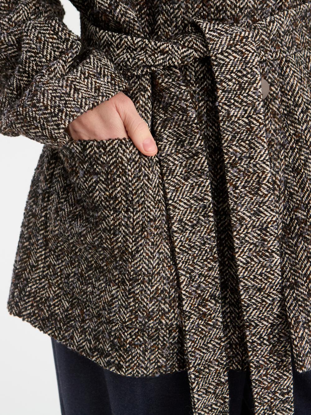 Полупальто Мульти с накладными карманами