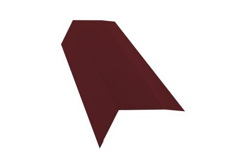 Карнизная планка(капельник) 100х65х2000 RAL3005 красное вино