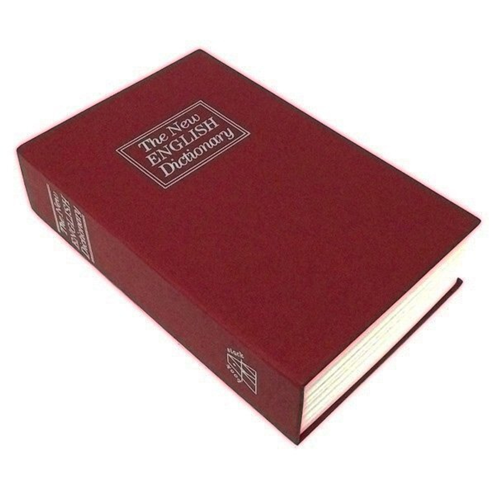 Книга сейф The New English Dictionary (Английский словарь) большая, красная 26 см.