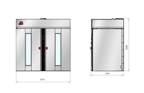 Шкаф расстойный электрический Восход Бриз-222