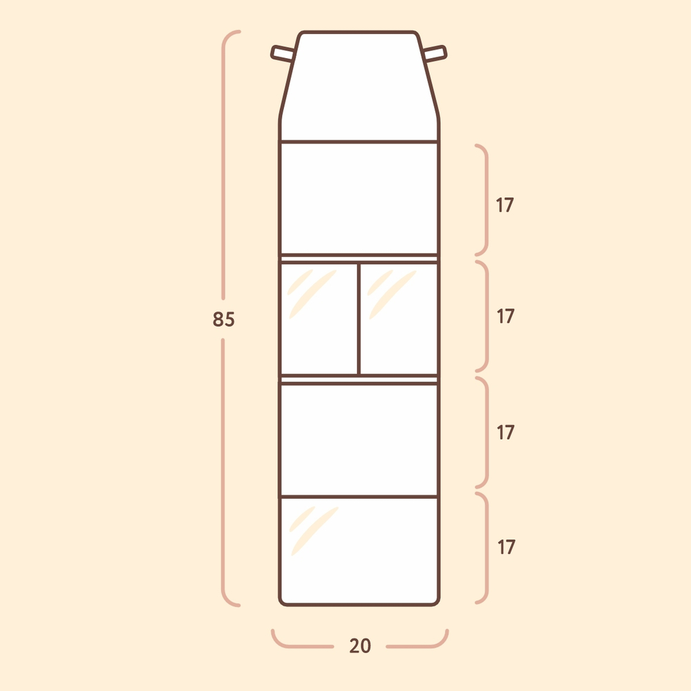 Кармашки для детского сада на резинке. Динозавр