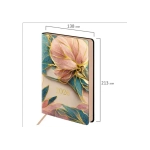 Ежедневник датированный 2026 А5 138x213 мм, BRAUBERG "Vista", под кожу, гибкий, "Нежность", 117451