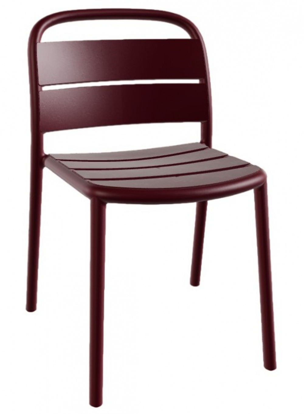 Стул пластиковый Papatya Balat-S, гранатовый