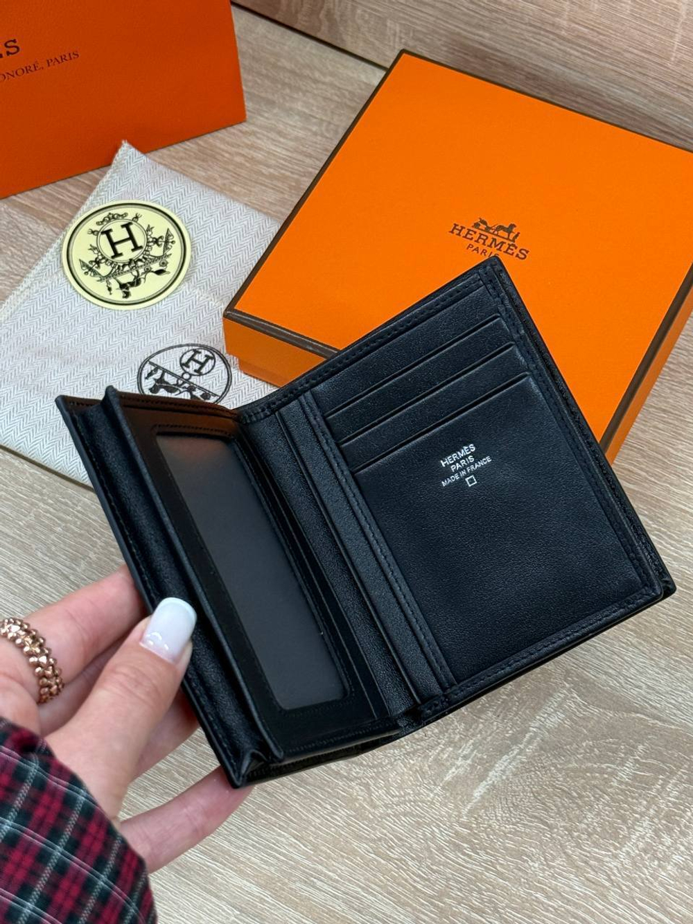 Кошелек Hermes из кожи крокодила