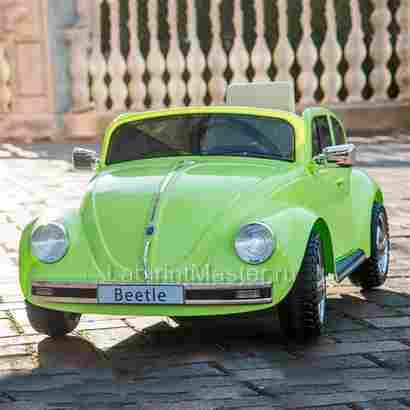 Детский электромобиль "Volkswagen Beetle" JE1818 12V, зеленый