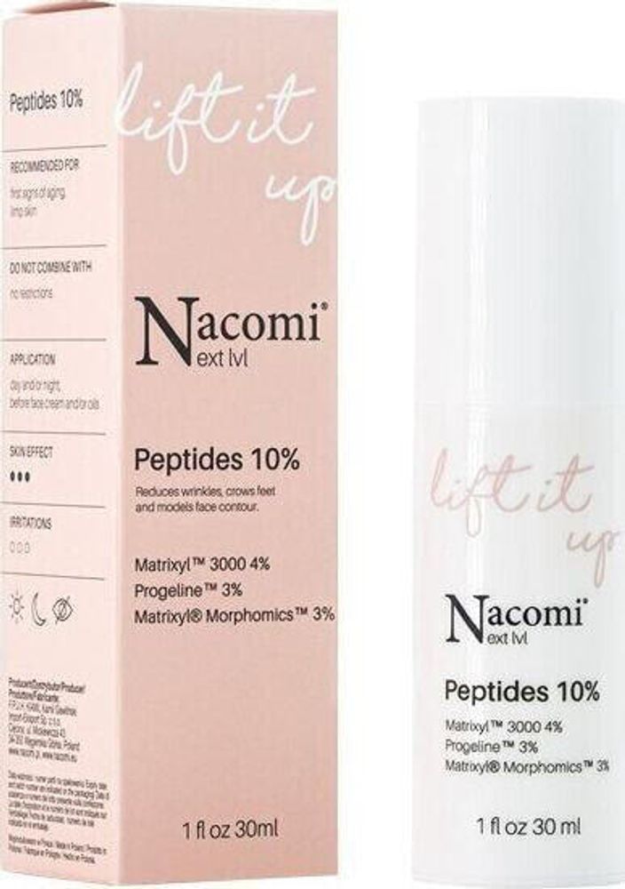 Сыворотки, ампулы и масла Nacomi Next Level Peptides 10% serum z peptydami