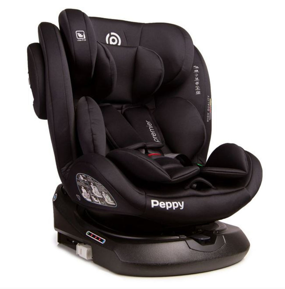Автокресло Peppy Premier Isofix 0-36 I-Size (black)