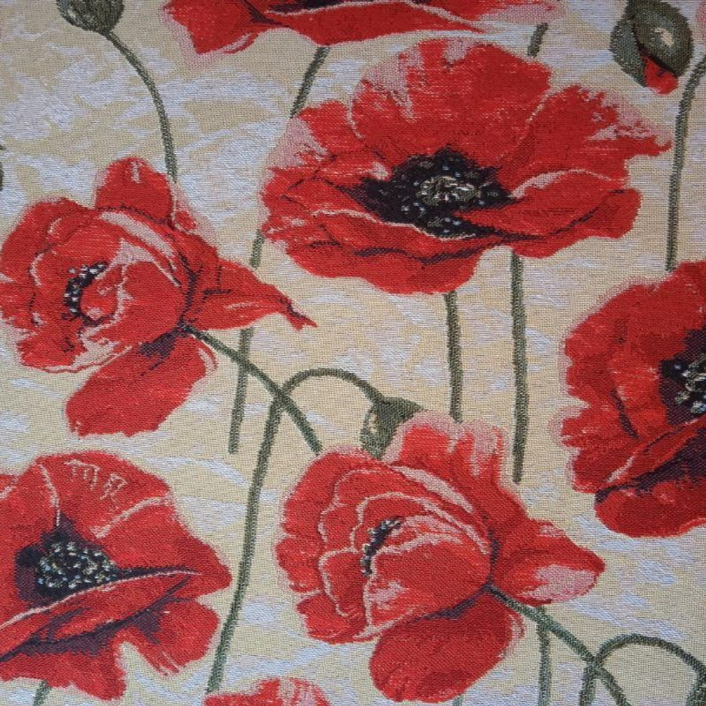 Скатерть гобеленовая круглая "D. МАКИ", Россия.